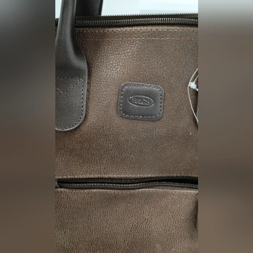 Bricks Boutique High Quality Brown Leather  Weekend Bag